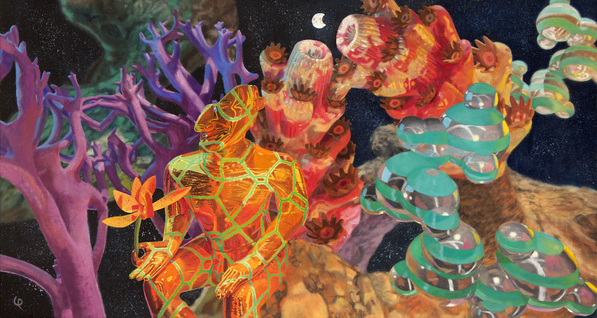 The Hope In The Ocean Of Tears 2022, 150x80cm, 3333 EUR